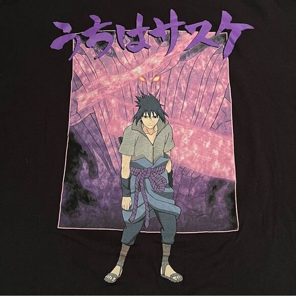 Naruto Uzumaki Sasuke Uchiha Shippuden Collection Graphic Tee Shirt / Size L - Picture 4 of 5